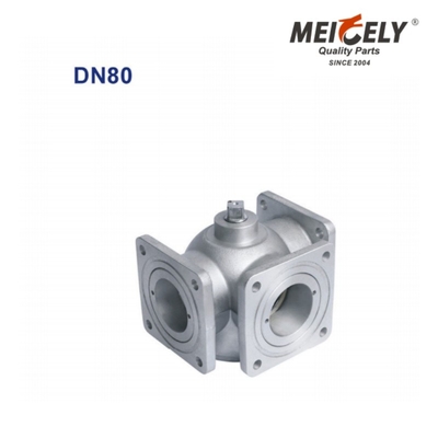 Satu arah / Tiga arah Flange Ball Valve QF01Y-80 DN80 Untuk truk tangki air