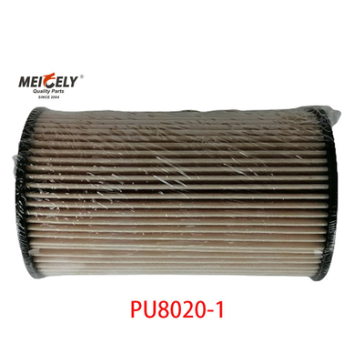 Stok PU8020/1 truk suku cadang bahan bakar Filter elemen untuk SINOTRUK