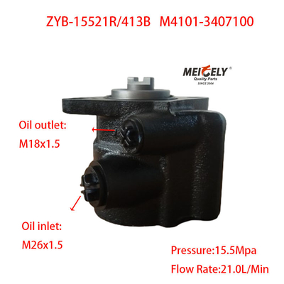Stok ZYB-15521R/413B Yuchai Pump Vane Steering M4101-3407100