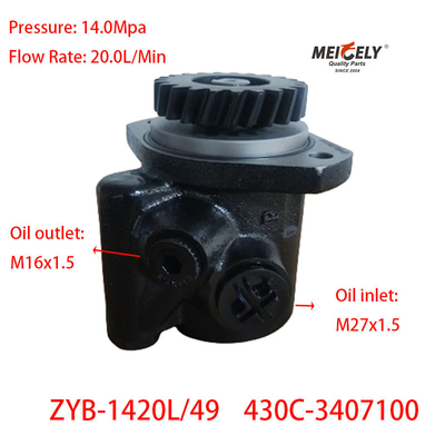 Stok 430C-3407100 Power Steering Pump Untuk 6108 Mesin Chenglong