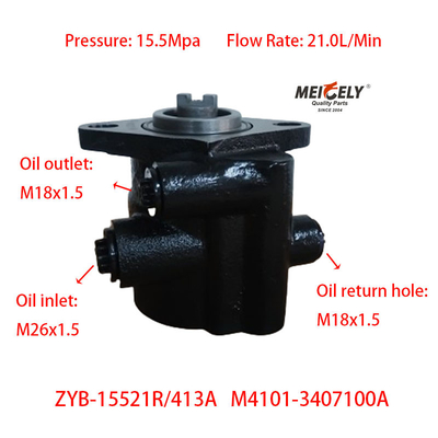 Stok Yuchai 6M Mesin M4101-3407100A Yuchai Series Steering Pump