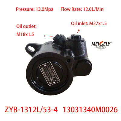 Stock ZYB-1312L/53-4 Power Steering Pump Untuk Jinlong Foton Nanjun