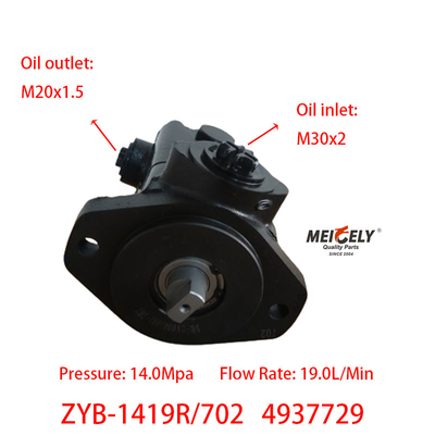 Stok 4937729 Dongfeng Cummins 6BT5.9 Mesin Power Steering Pompa
