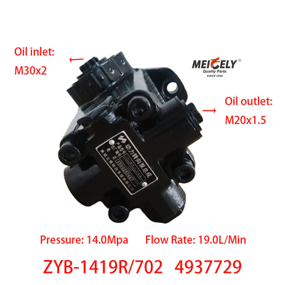 Stok 4937729 Dongfeng Cummins 6BT5.9 Mesin Power Steering Pompa