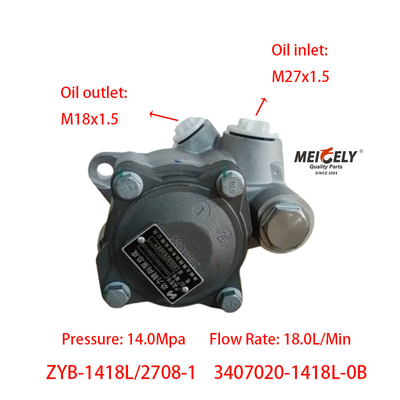 Stok Power Steering Pump OEM 3407020-1418L-0B Untuk Truk Eropa