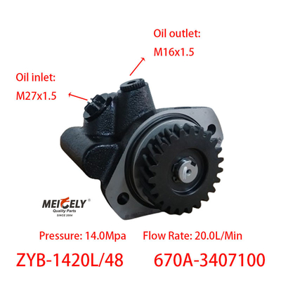Penjualan panas 670A-3407100 Pump Vane Steering Untuk Mesin YC6108