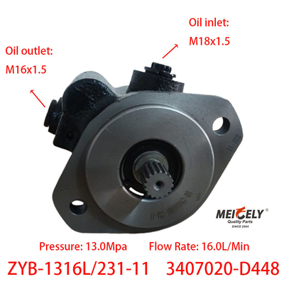 Bagian mesin ZYB-1316L/231-11 Weichai Deutz Power Steering Pump
