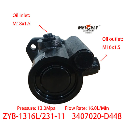 Bagian mesin ZYB-1316L/231-11 Weichai Deutz Power Steering Pump
