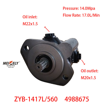 Cummins ISD ISDE 4BT Mesin 4988675 Power Steering Pompa Hidraulik