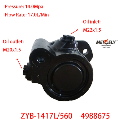 Cummins ISD ISDE 4BT Mesin 4988675 Power Steering Pompa Hidraulik