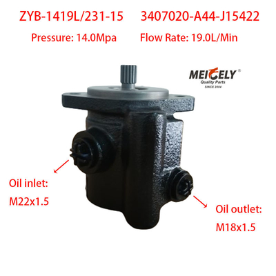 Kualitas tinggi ZYB-1419L/231-15 Weichai Deutz Power Steering Pump