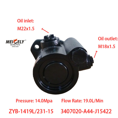 Kualitas tinggi ZYB-1419L/231-15 Weichai Deutz Power Steering Pump
