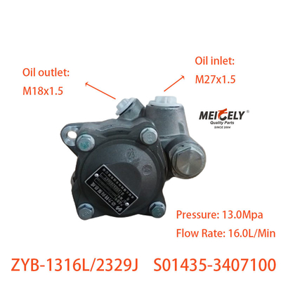 Murah ZYB-1316L/2329J Booster Pump Power Steering Pump Untuk Mesin Yuchai