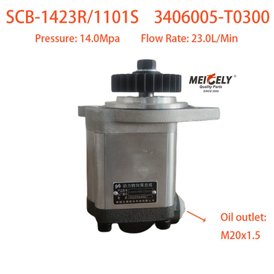 Pompa Gear SCB-1423R/1101S Pompa Pengemudi Daya Untuk Dongfeng Renault