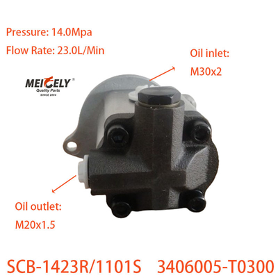 Pompa Gear SCB-1423R/1101S Pompa Pengemudi Daya Untuk Dongfeng Renault