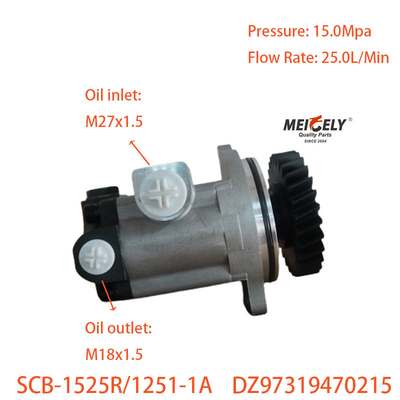 Kualitas tinggi DZ97319470215 Power Steering Pump Untuk Shaanqi Delong