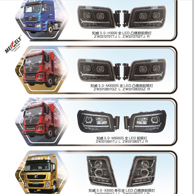 LED headlight assembly untuk truk berat Shaanqi H3000 M3000S X3000