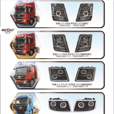 Bagian Truk LED lampu depan perakitan Untuk Shacman Foton X3000