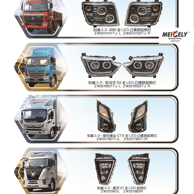 Lampu depan LED penuh stok M4364010101A0 Untuk Foton Aumark S5