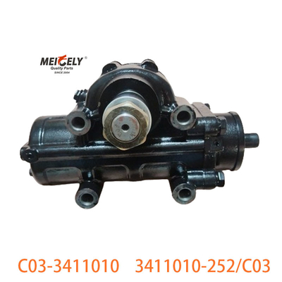 C03-3411010 Untuk FAW Jiefang Dual Front Axle Steering Gear Assembly