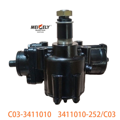 C03-3411010 Untuk FAW Jiefang Dual Front Axle Steering Gear Assembly