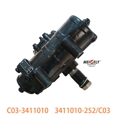 C03-3411010 Untuk FAW Jiefang Dual Front Axle Steering Gear Assembly