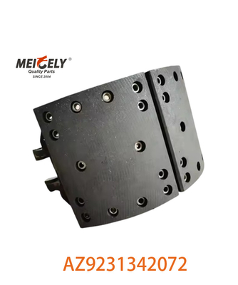 High Performance AZ9231342072 Semi-Metal Brake Shoe Assembly Untuk SINOTRUK HOWO