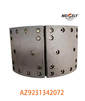 High Performance AZ9231342072 Semi-Metal Brake Shoe Assembly Untuk SINOTRUK HOWO