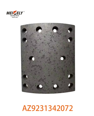 High Performance AZ9231342072 Semi-Metal Brake Shoe Assembly Untuk SINOTRUK HOWO