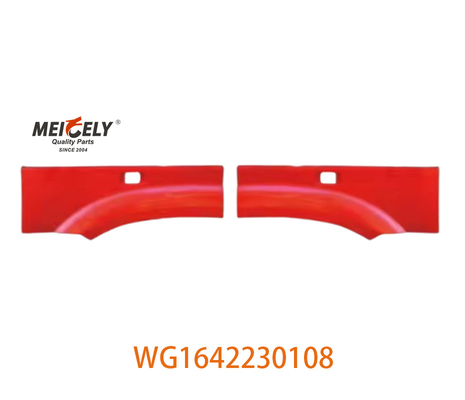 WG1642230108 Fender depan kanan Bagian belakang pemasangan untuk Howo Heavy Duty Truck dengan bahan karet