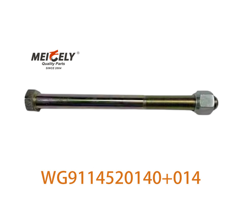 Original WG9114520140+014 Terapkan Untuk HOWO Bagian Depan Plat Baja Pusat baut