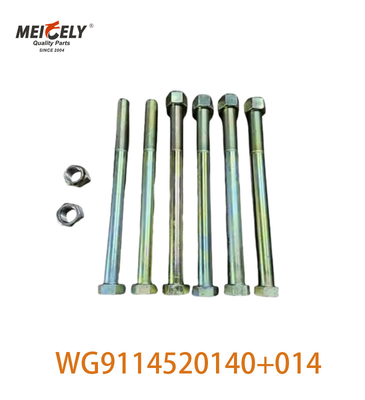 Original WG9114520140+014 Terapkan Untuk HOWO Bagian Depan Plat Baja Pusat baut