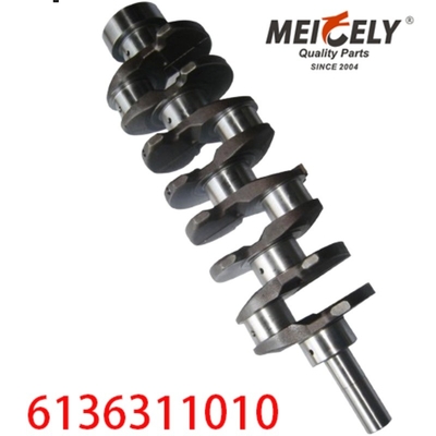 6136-31-1010 HFC1040 Crankshaft Mesin Untuk Komatsu Excavator