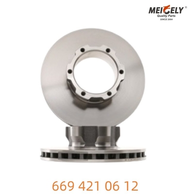 Baja tempa 669 421 06 12 Brake Disc Kekuatan tak tertandingi Untuk Mercedes-Benz
