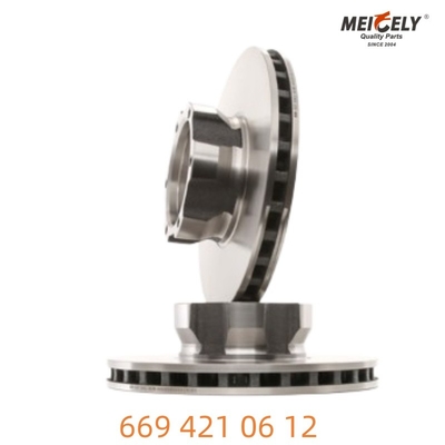 Baja tempa 669 421 06 12 Brake Disc Kekuatan tak tertandingi Untuk Mercedes-Benz