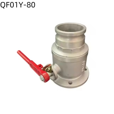 Satu arah / Tiga arah Flange Ball Valve QF01Y-80 DN80 Untuk truk tangki air
