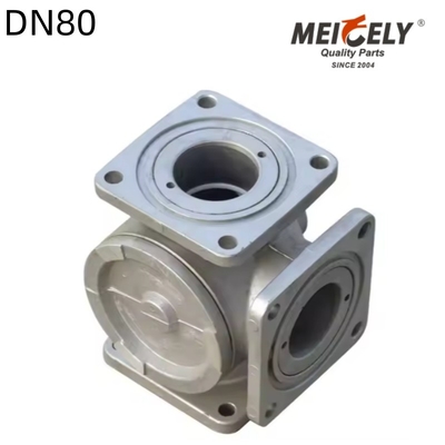 Satu arah / Tiga arah Flange Ball Valve QF01Y-80 DN80 Untuk truk tangki air