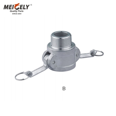 Aluminium paduan berkualitas tinggi katup bola cepat kopling A / B / DC / DP Untuk truk tangki air