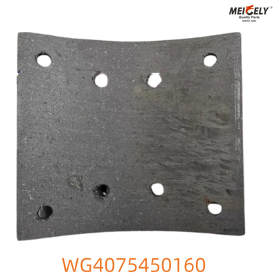 WG4075450160 Howo Brake Pads Bahan gesekan yang dapat diandalkan untuk kekuatan berhenti yang optimal