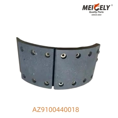 AZ9100440018 OEM Rakitan Sepatu Rem Tugas Berat Kinerja Tinggi Untuk Howo