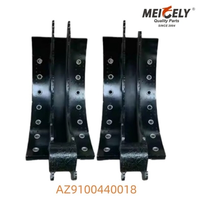 AZ9100440018 OEM Rakitan Sepatu Rem Tugas Berat Kinerja Tinggi Untuk Howo