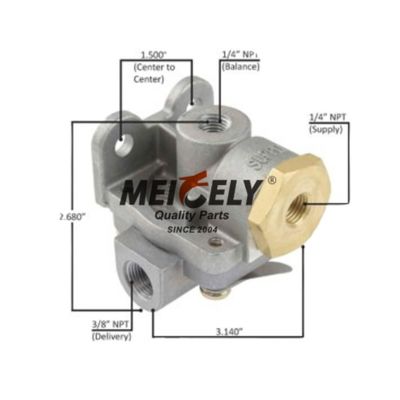 Katup Pelepas Cepat Rem Udara yang Andal WA289714 - Ideal untuk Volvo