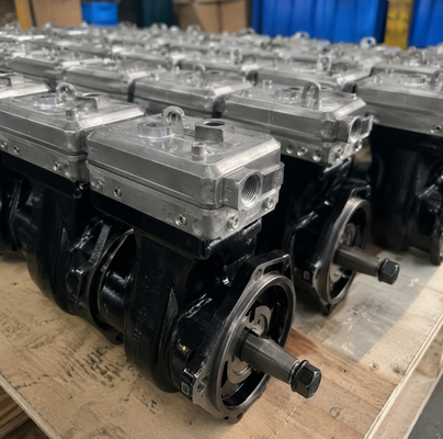 OEM 9111535100 Kompresor Udara Silinder Tunggal Tugas Berat untuk Sistem Rem Truk MACK