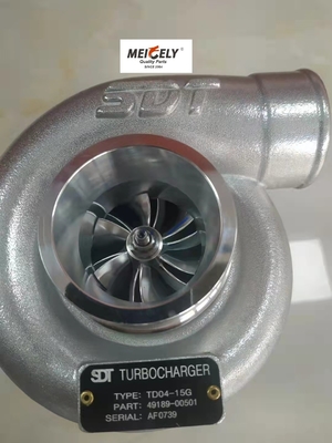 Turbocharger Mesin Diesel Logam 49189 00501 AF0739 TD04-15G