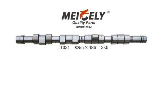 Besi Cor Suku Cadang Truk Use for rvi T1031 Engine Camshaft 55 × 486mm 3KGS