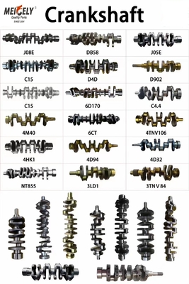 Bagian Excavator Komatsu Crankshaft Aluminium Berukuran Menengah