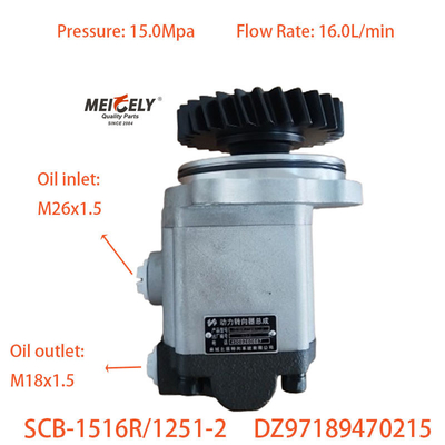 DZ97189470215 Servo Steering Pump Assembly Untuk Shaanqi Delong X3000