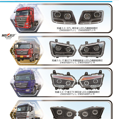Bagian-bagian truk pabrik asli lampu depan LED yang cocok untuk FOTON