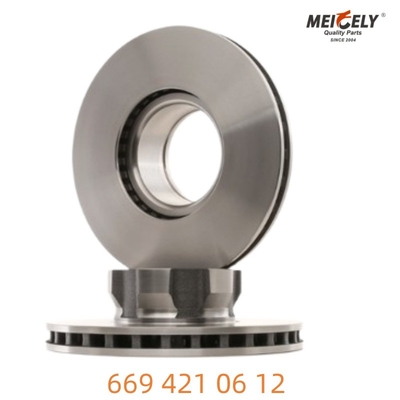 Baja tempa 669 421 06 12 Brake Disc Kekuatan tak tertandingi Untuk Mercedes-Benz