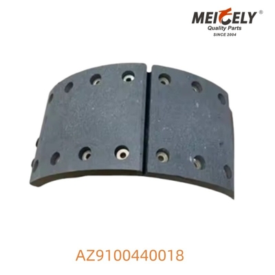 AZ9100440018 OEM Rakitan Sepatu Rem Tugas Berat Kinerja Tinggi Untuk Howo